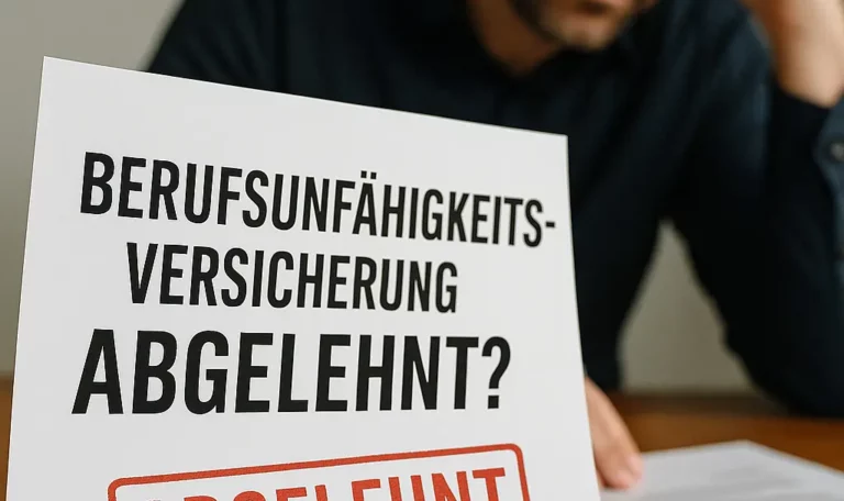 Mann ist verzweifelt, weil seine BU-Versicherung abgelehnt wurde