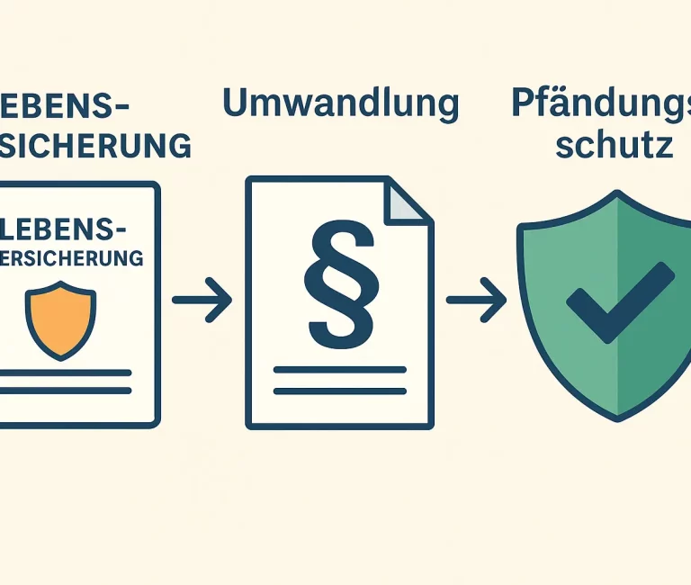 Lebensversicherung-Umwandlung-Pfändungsschutz